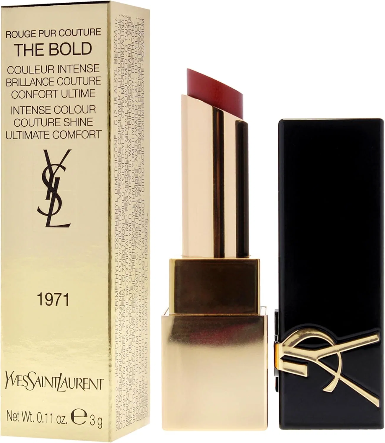 Помада Yves Saint Laurent Rouge Pure Couture The Bold №1971 Rouge Provocation 3 г — фото 4