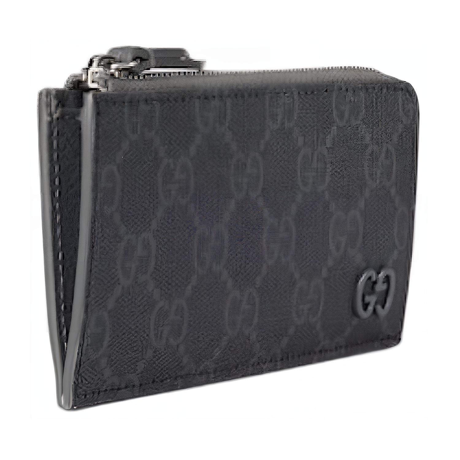 GUCCI Upreme Canvas Card Holder Unisex Dark Gray — фото 2
