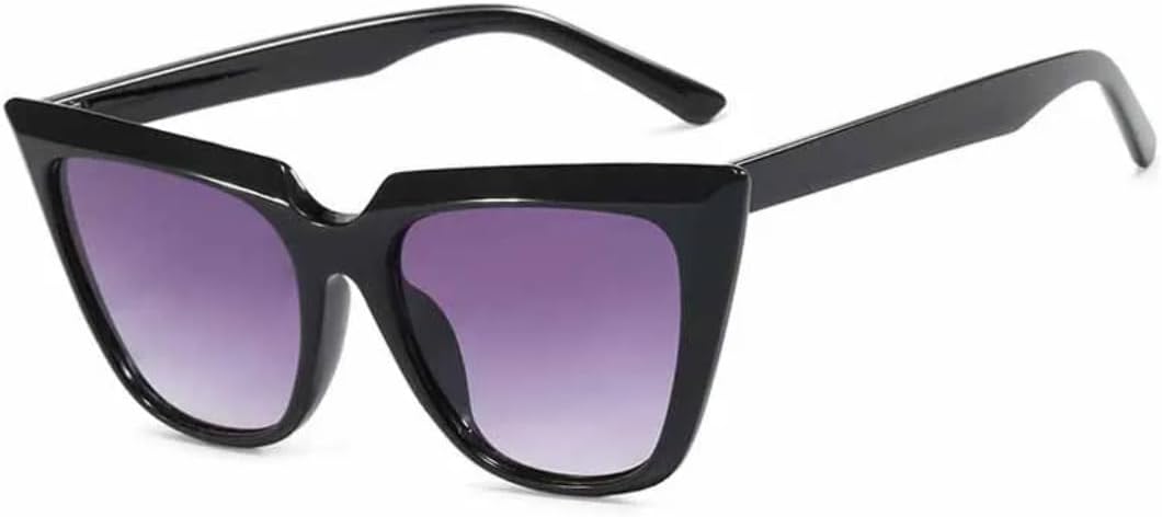 

Солнцезащитные очки с защитой UV400 | Оправа «кошачий глаз» с градиентным цветом | для женщин и мужчин, для занятий спортом на открытом воздухе и вождения DSVIGF, Black Gray