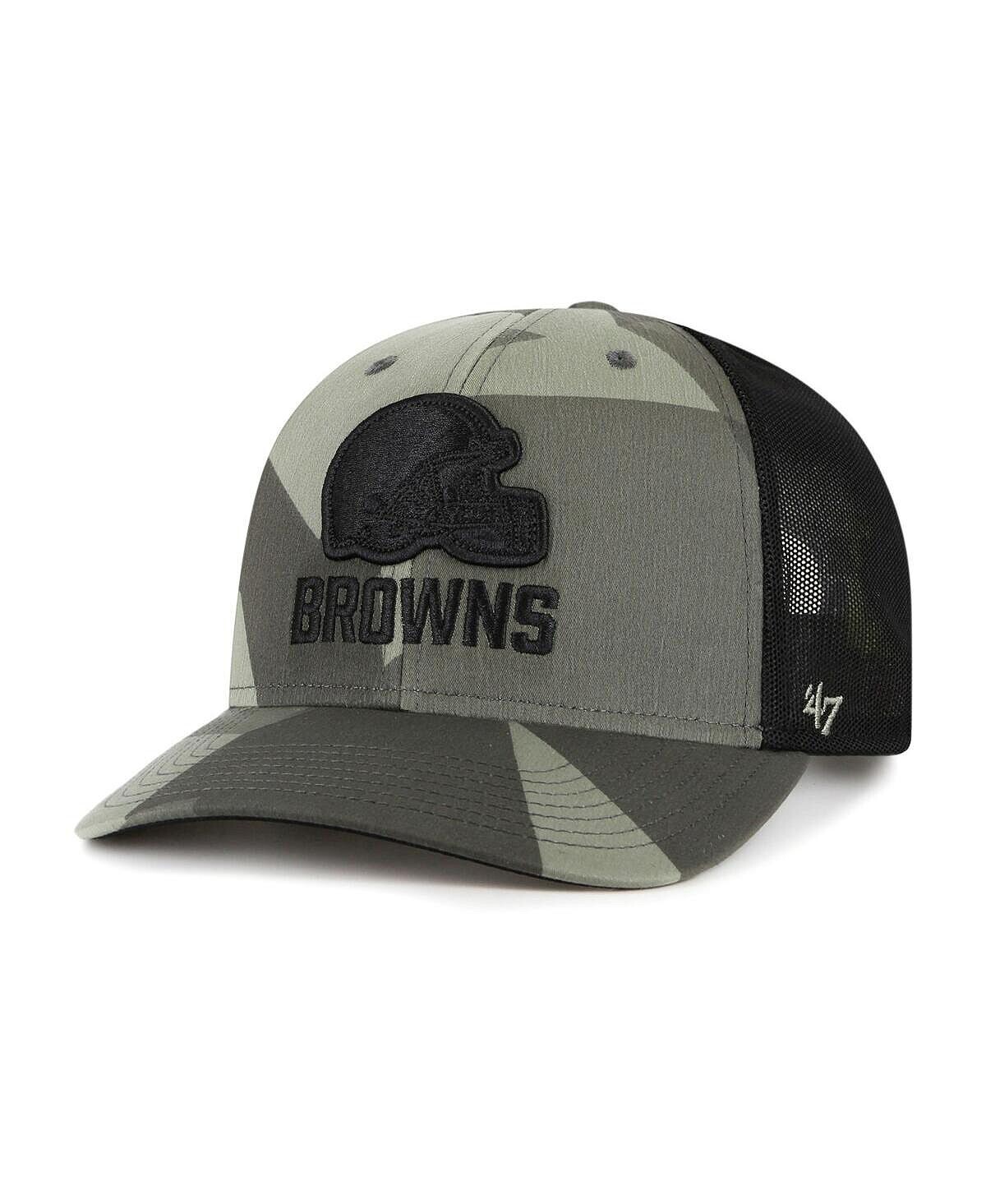 

Мужская черная кепка Cleveland Browns Countershade MVP Trucker Snapback с камуфляжным принтом '47 Brand