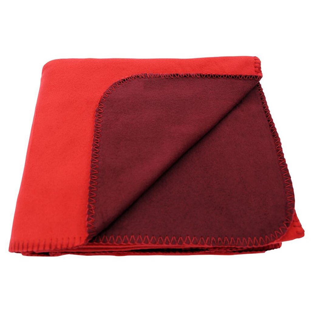 

Одеяло двойное флисовое, 2 цвета, 130 см х 160 см. Exner Fashion, бордовый