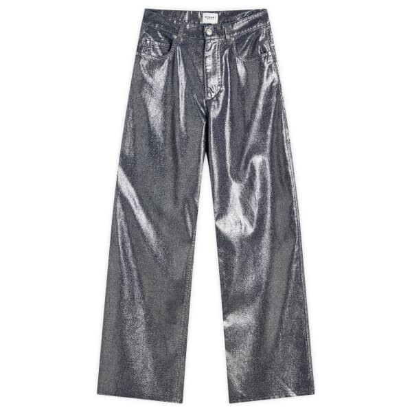 

Джинсы бойфренды из денима Isabel Marant, серебряный