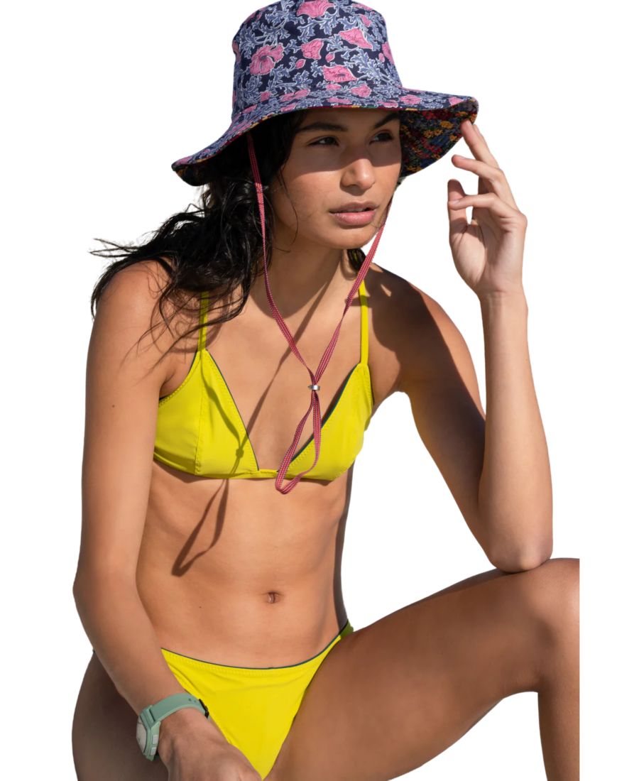 

Женский двусторонний треугольный топ Ansea, Yellow/ Green