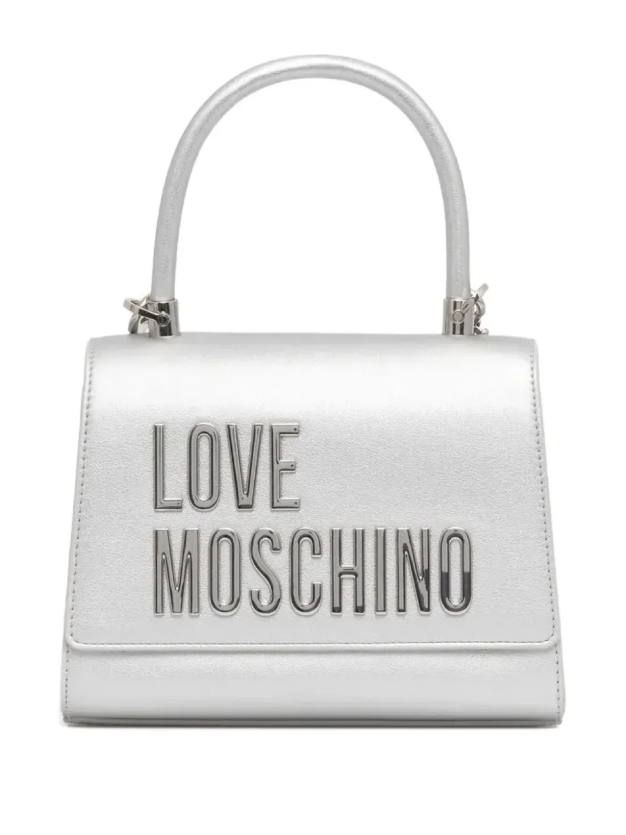 

Love Moschino ламинированная сумка-тоут, серый