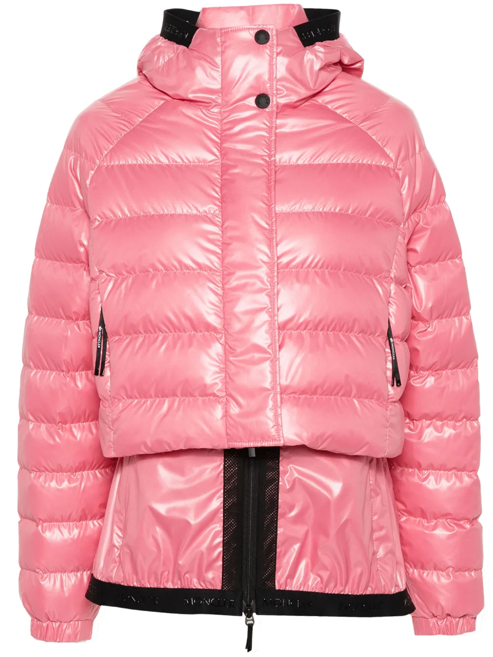

Стеганый пуховик MONCLER, розовый