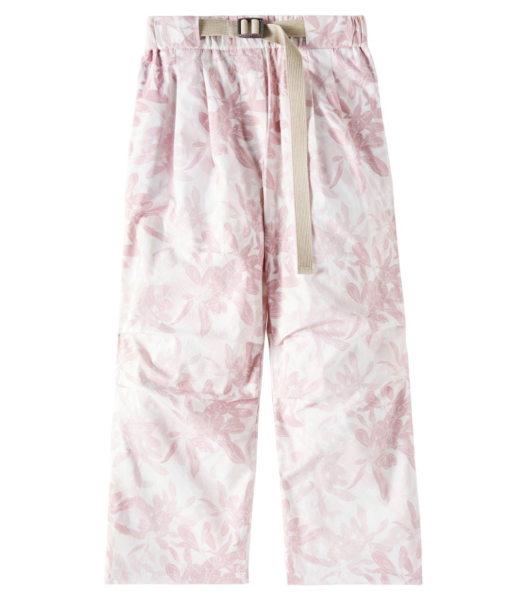 

Хлопковые брюки с логотипом Brunello Cucinelli Kids, розовый