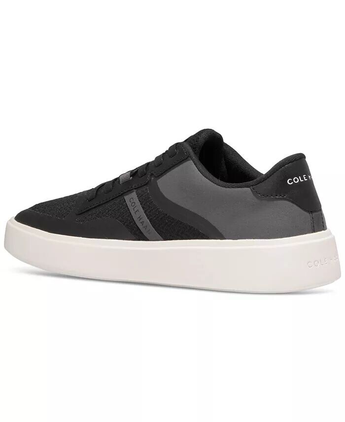 Мужские кроссовки Grand Crosscourt Winner на шнуровке смешанной техники Cole Haan, черный — фото 4