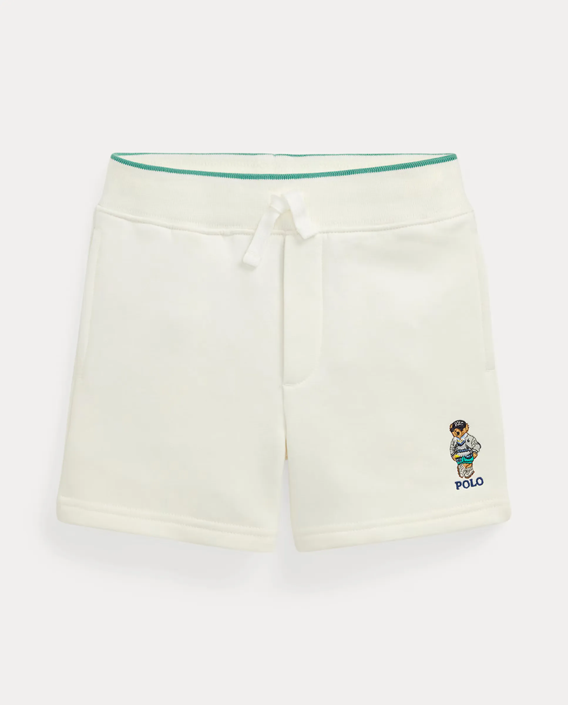 

Детские шорты из трикотажа с изображением Polo Bear Polo Ralph Lauren, белый