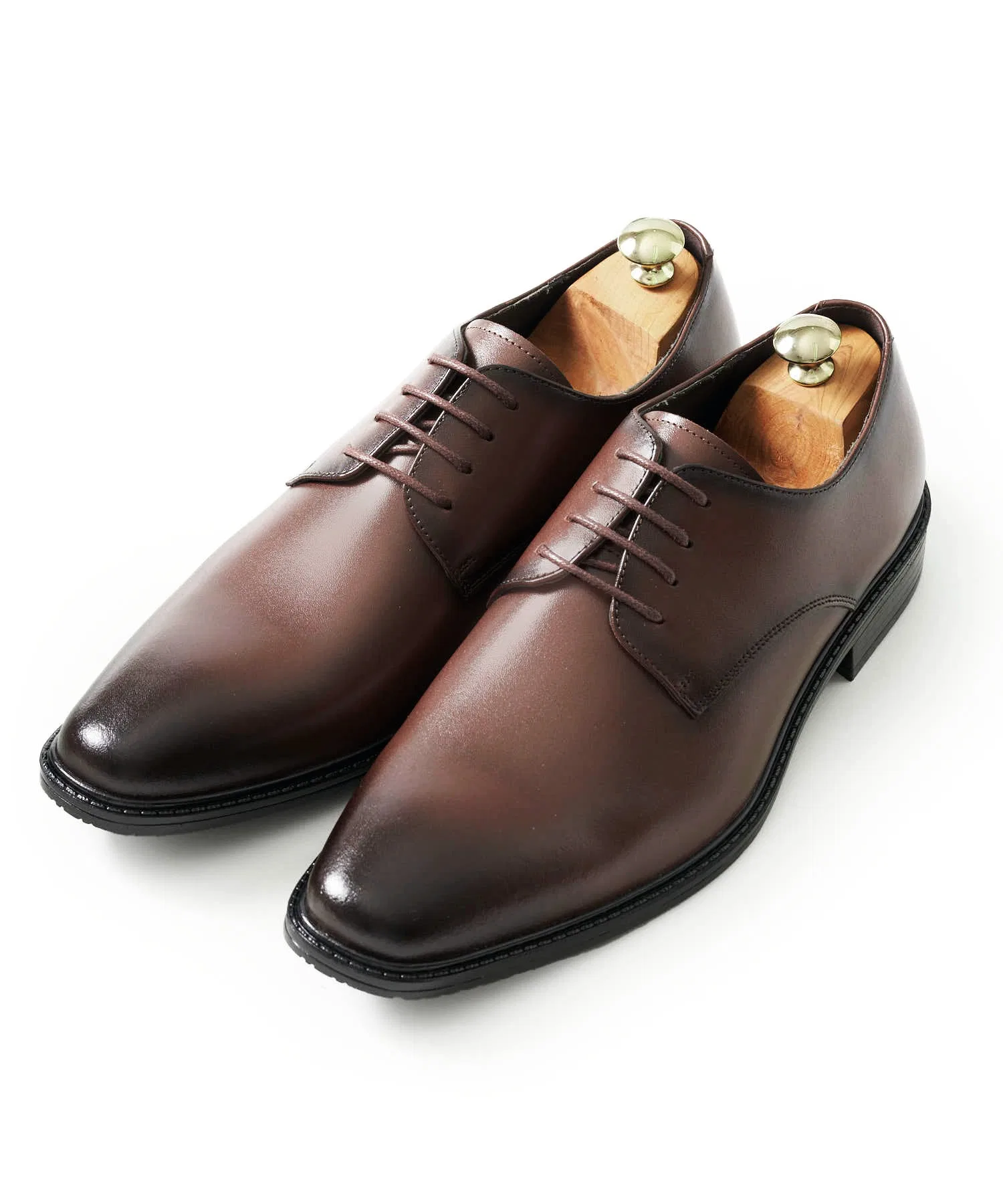 Мужские кожаные туфли TETE HOMME классические коричневые — фото 3