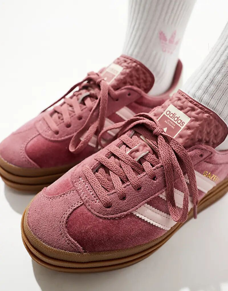 Кроссовки Gazelle Bold розового цвета adidas Originals — фото 4