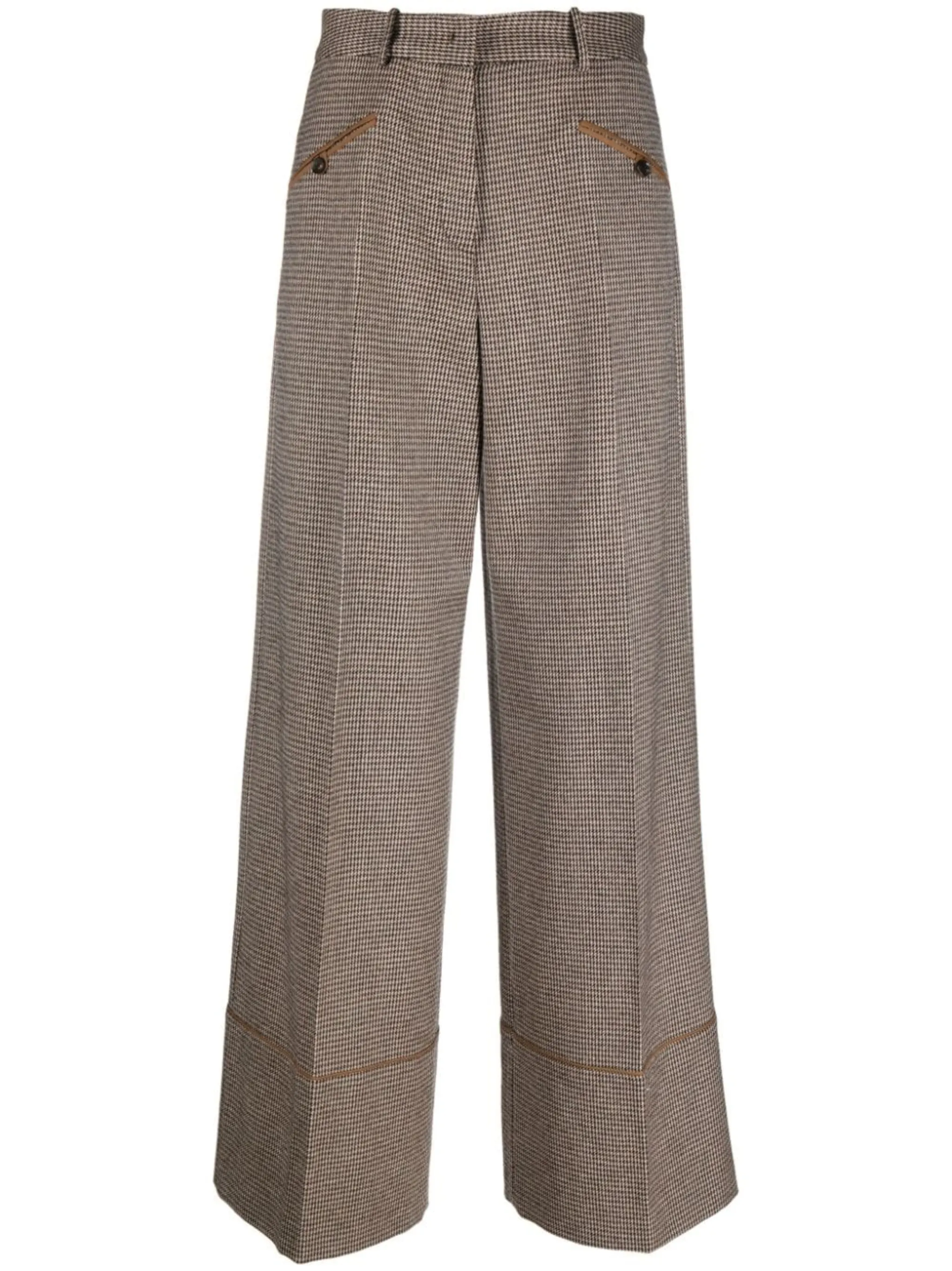 

Широкие брюки в ломаную клетку Bally, коричневый