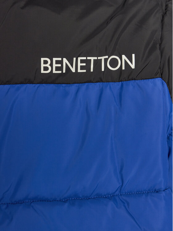 Пуховик стандартного кроя United Colors Of Benetton, синий — фото 3