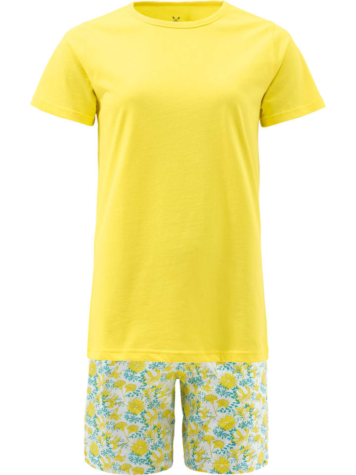 

Erwin Müller Короткая одинарная футболка желтого цвета