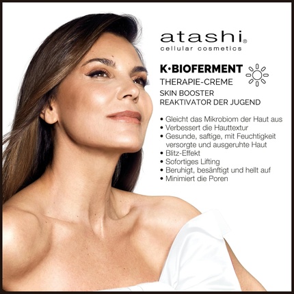 Бустер Atashi — Для кожи Therapy Cream и - для кожи Therapy Luxury Serum Дневной с биоферментами, 50 мл — фото 2