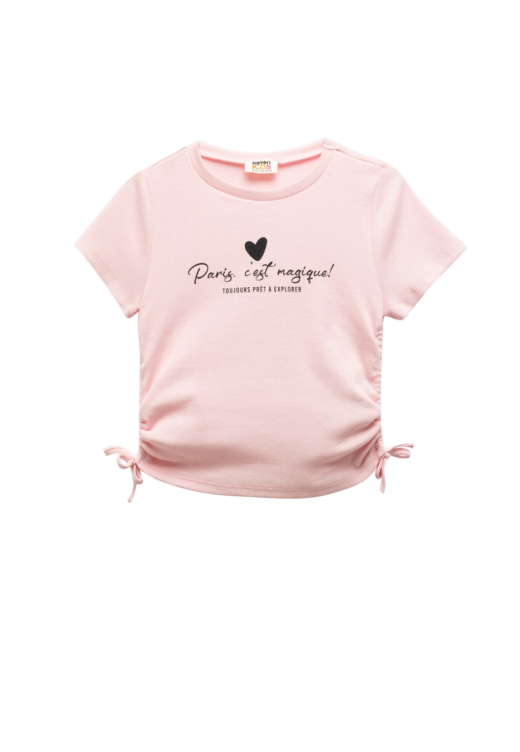 

Футболка с принтом Koton, светло-розовый