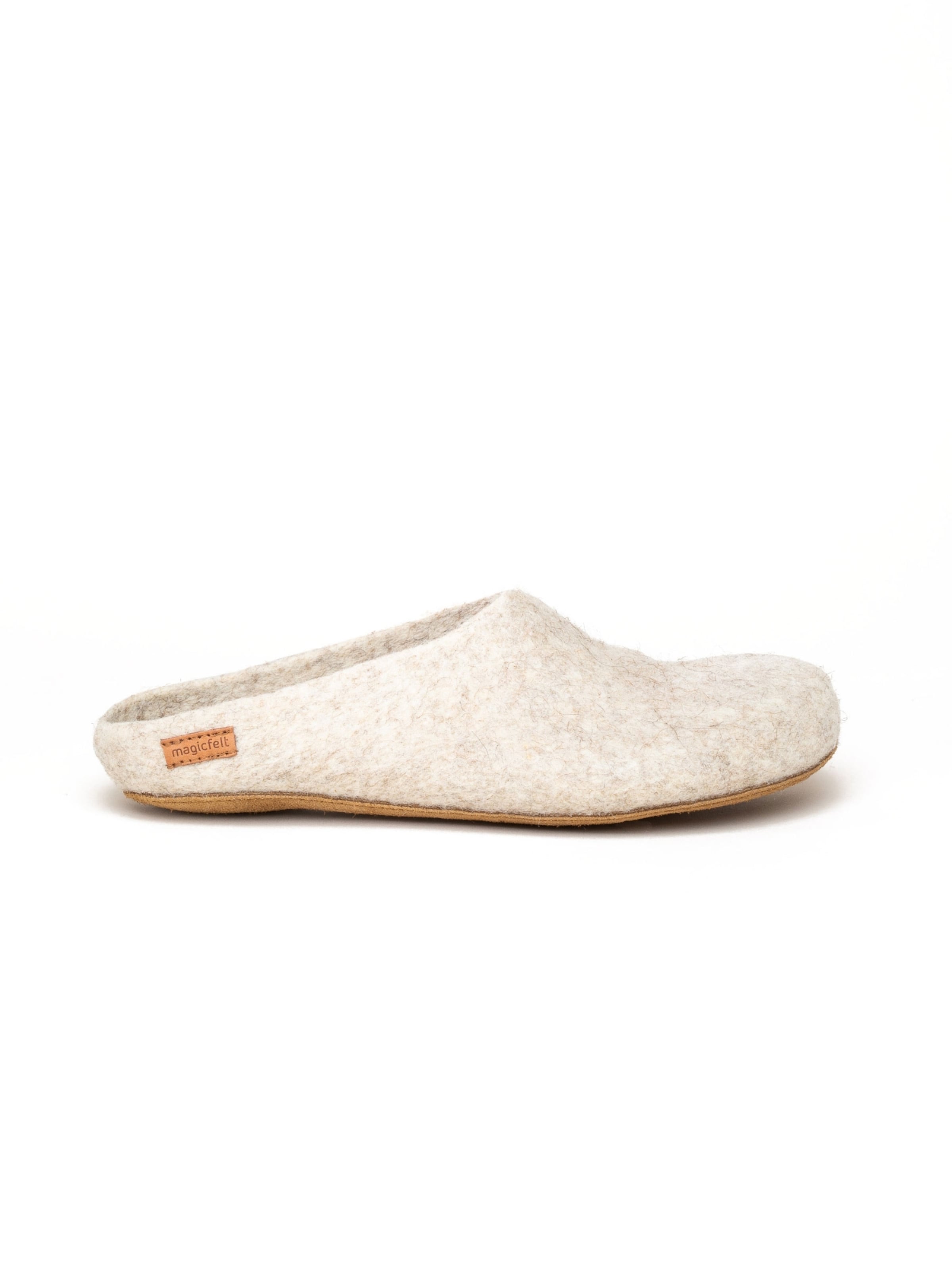 Тапочки 'Filzpantoffel Magicfelt 713' в светло-бежевом цвете — фото 3