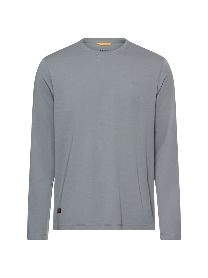 

Camel Active Рубашка с длинными рукавами и круглым вырезом fleXXXactive цвета "штормовой синий"