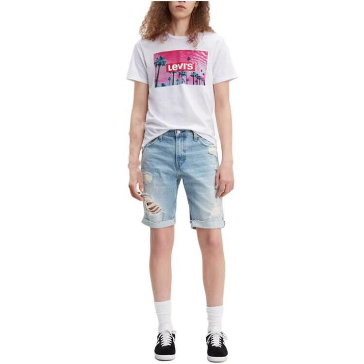 Мужские шорты Levi's 511 Slim Cut-Off с мармеладными мишками Levi’S, светло-голубой — фото 2