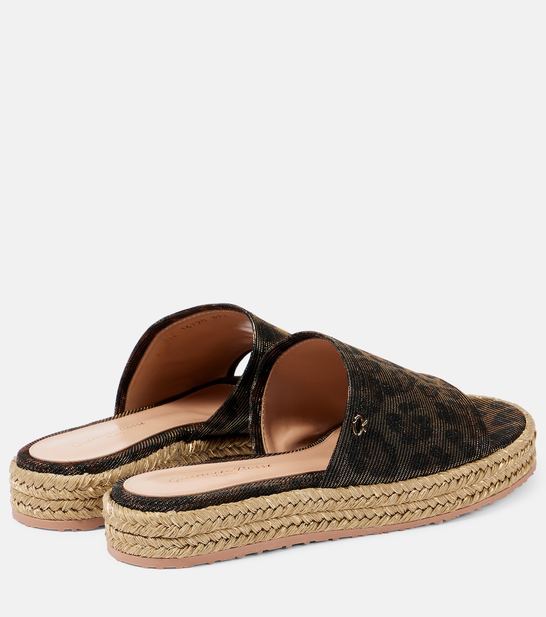 Эспадрильи на платформе с леопардовым принтом Gianvito Rossi, Leopard Print + Naturale + Mekong — фото 3
