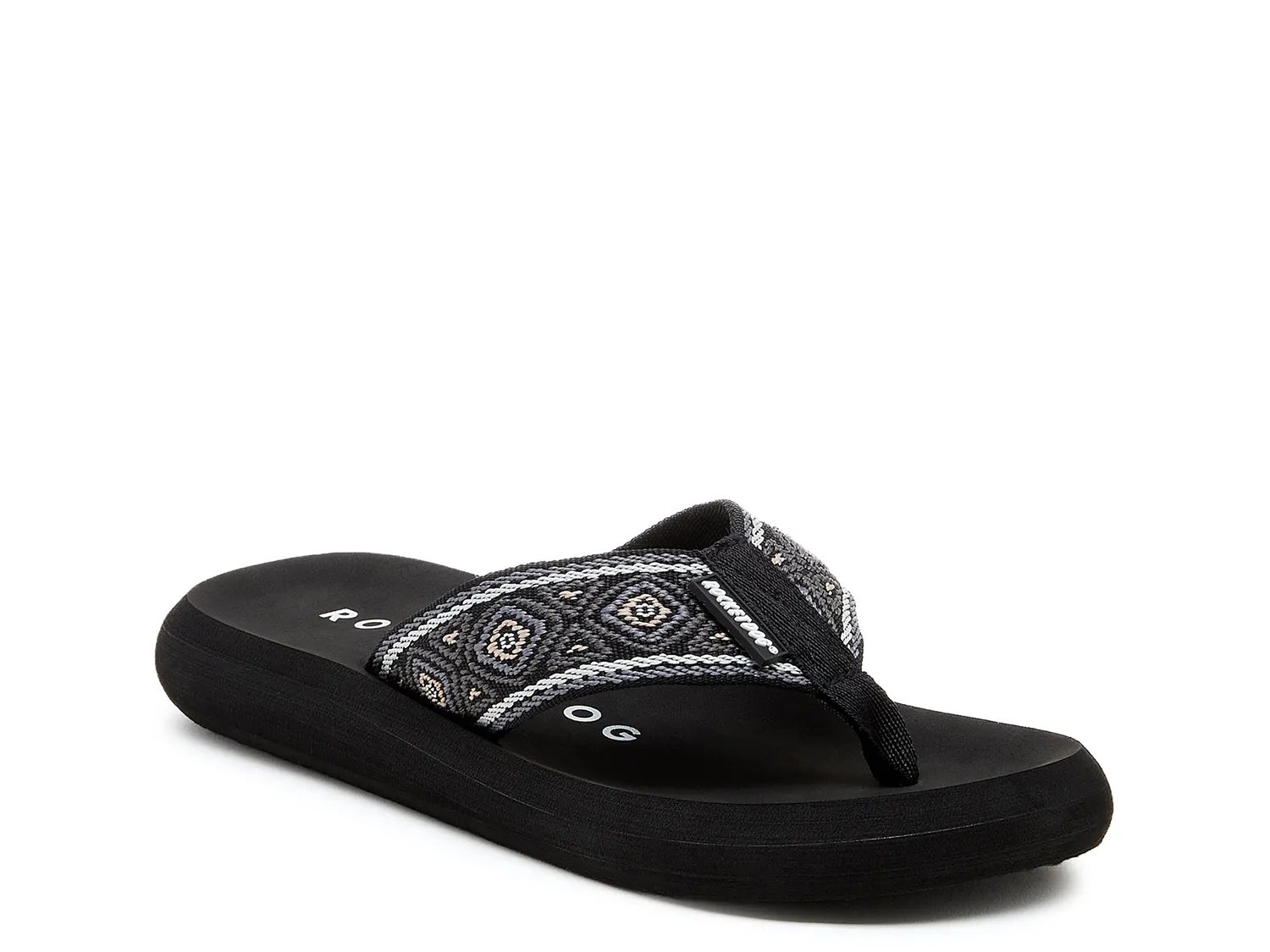 Сандалии Rocket Dog Spotlight Flip Flop, Black Geometric Print