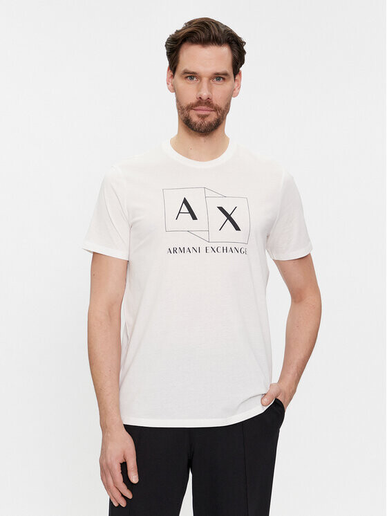 

Футболка стандартного кроя Armani Exchange, белый