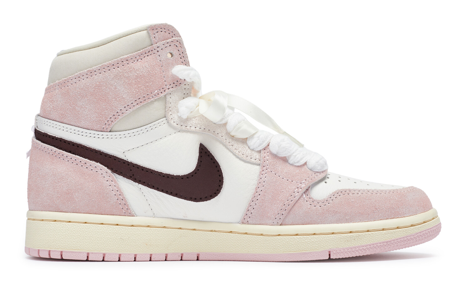 Кроссовки Air Jordan 1 Vintage Basketball Shoes Women's Low-Top White — фото 3