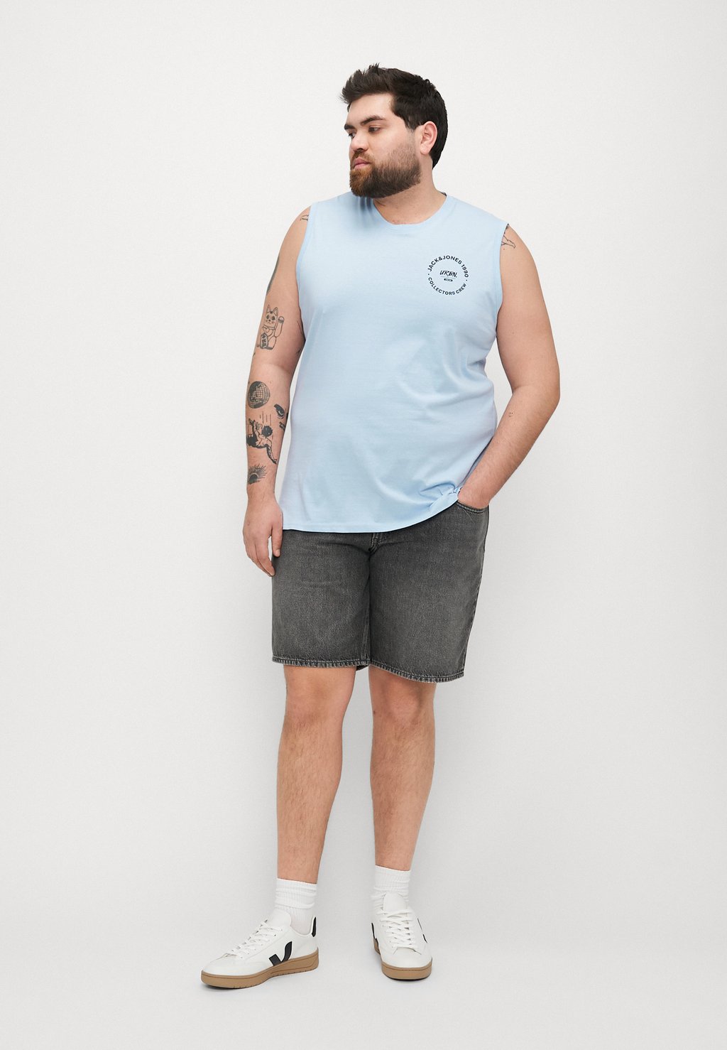 

Топ JJSIMON 2 PACK Jack & Jones, синий