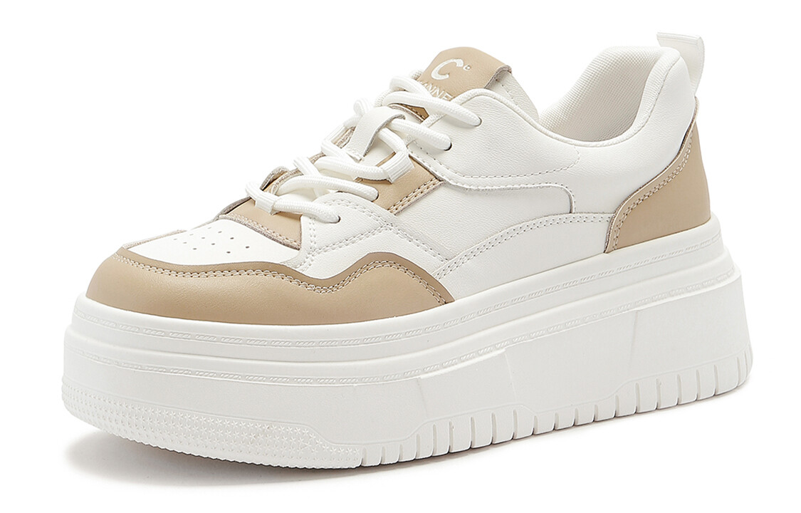 

Кроссовки C°BANNER Skateboarding Shoes Women's Low-top White/Beige, бежевый