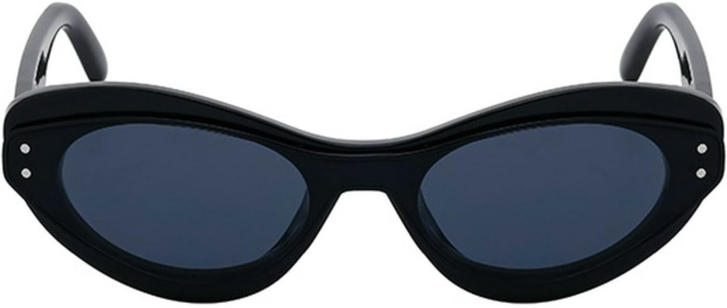 

Сексуальные солнцезащитные очки в стиле «кошачий глаз» в стиле панк Y2K для женщин, роскошные модные цельные солнцезащитные очки в винтажном стиле с защитой от УФ-излучения UV400 mincl, Black