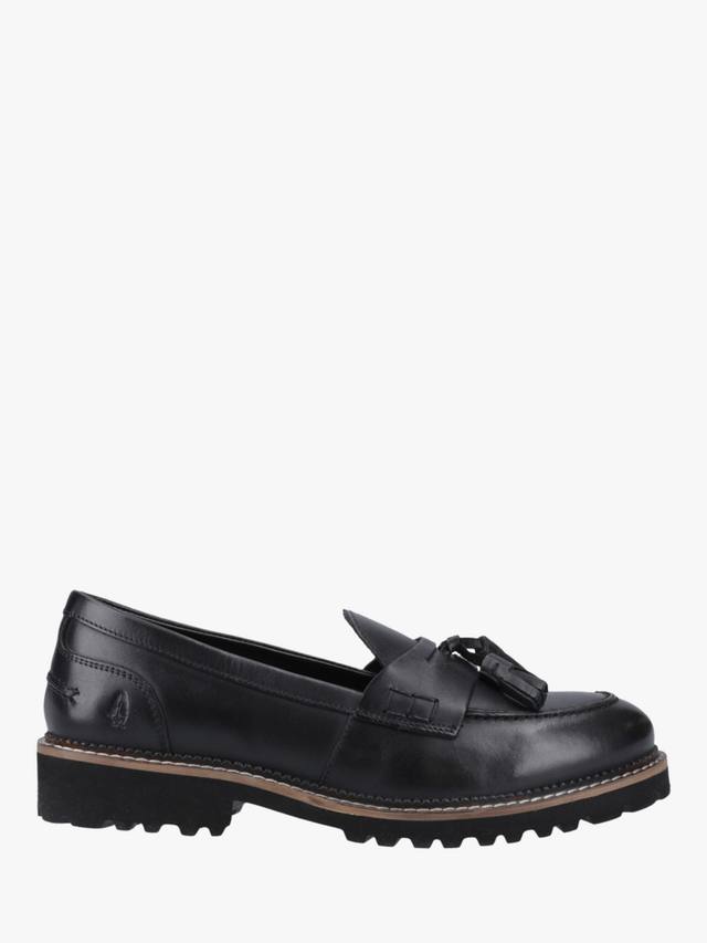 Ginny кожаные мокасины с массивными кисточками Hush Puppies, Black