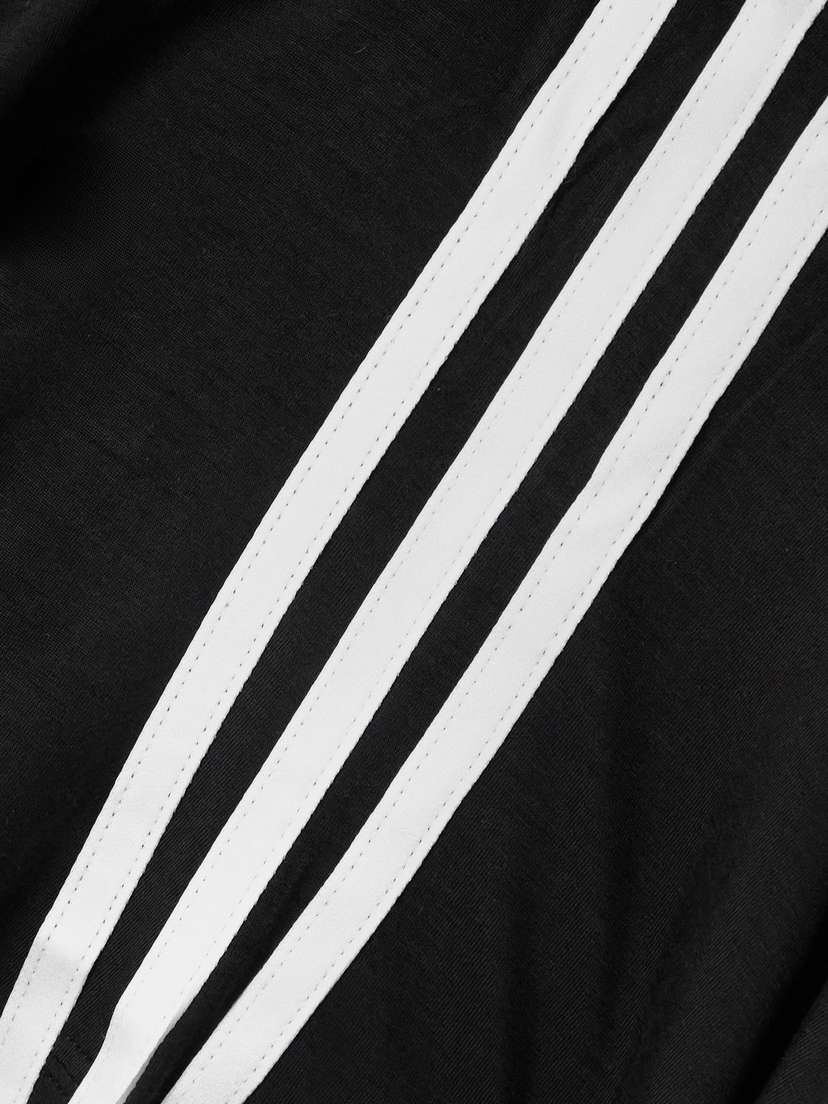 Футболка Y-3 из трикотажа с лиоцеллом в полоску с завязками Adidas Originals, черный — фото 3