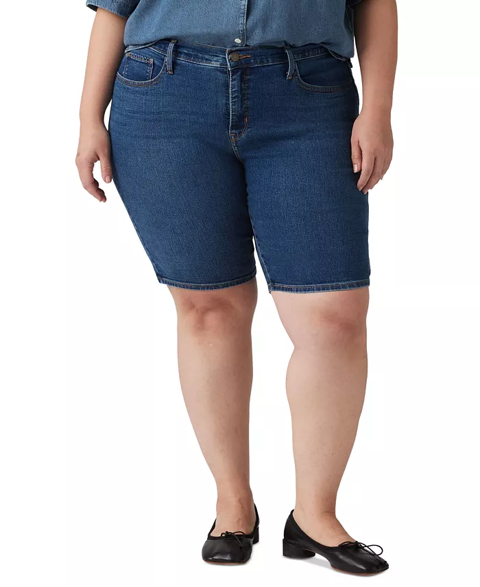 

Корректирующие шорты-бермуды размера плюс со средней посадкой Levi's, синий