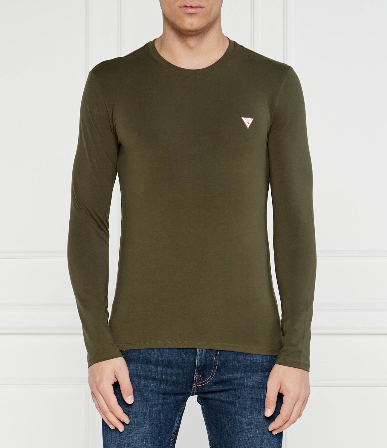 

Лонгслив GUESS Extra slim fit, цвет cachi