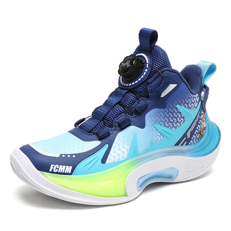 

Противоскользящие, износостойкие, дышащие баскетбольные кроссовки для детей и подростков FCMM, синий