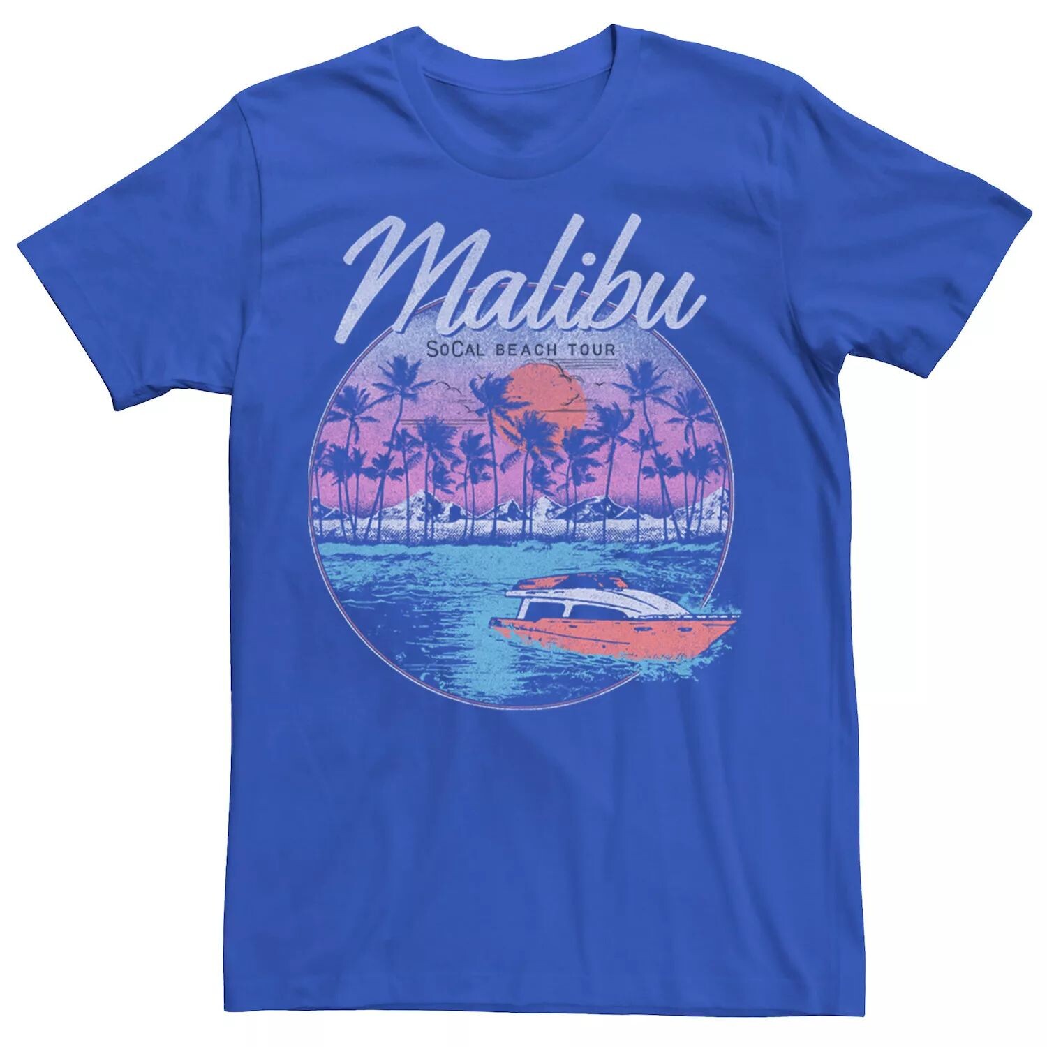 

Мужская футболка Malibu Beach Club Tour Circle с логотипом Licensed Character