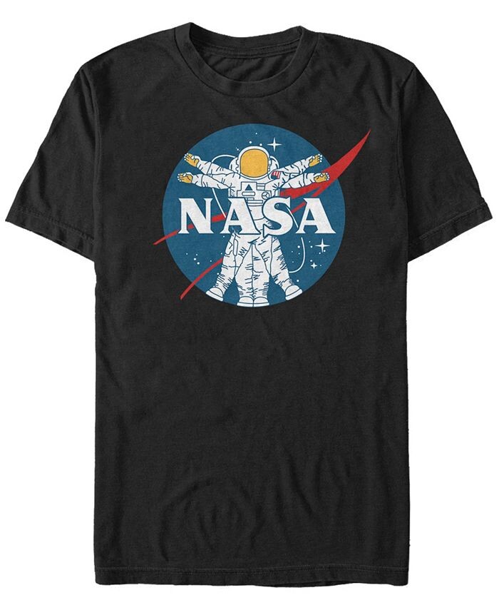 

Мужская футболка NASA Vitruvian Astronaut с короткими рукавами Fifth Sun, черный