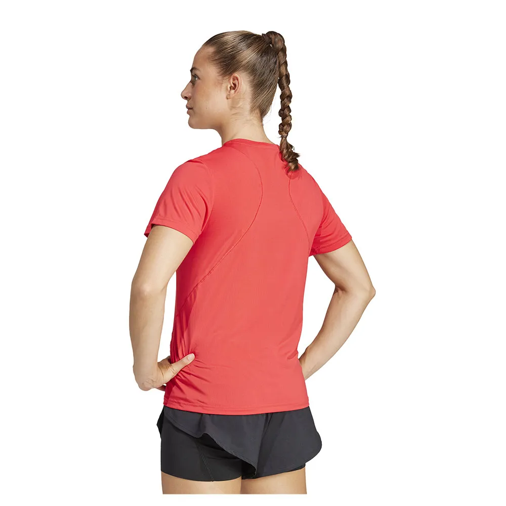 Футболка с коротким рукавом спортивная adidas Designed For Training, красный — фото 2