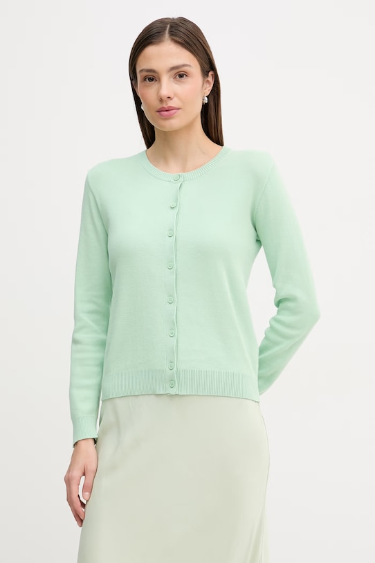 

Хлопковый кардиган United Colors of Benetton, зеленый