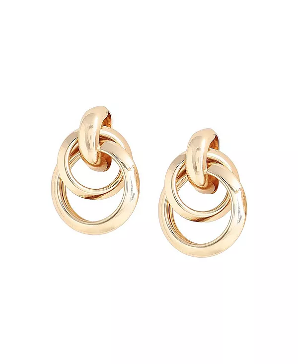 

Женские золотые витые металлические серьги-подвески Sohi, gold