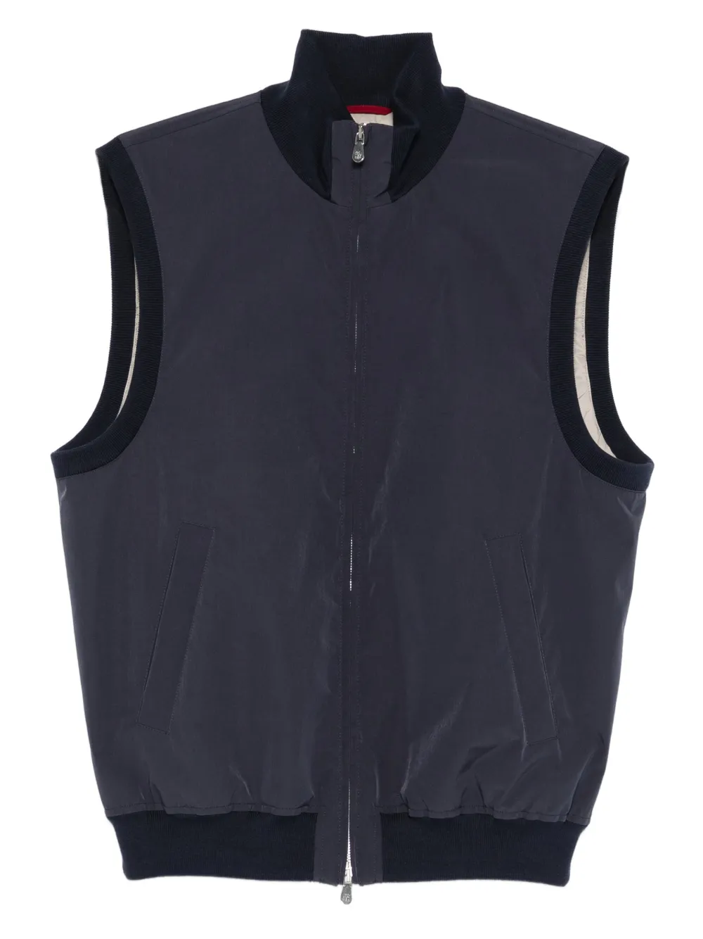 

Жилет на молнии Brunello Cucinelli, синий