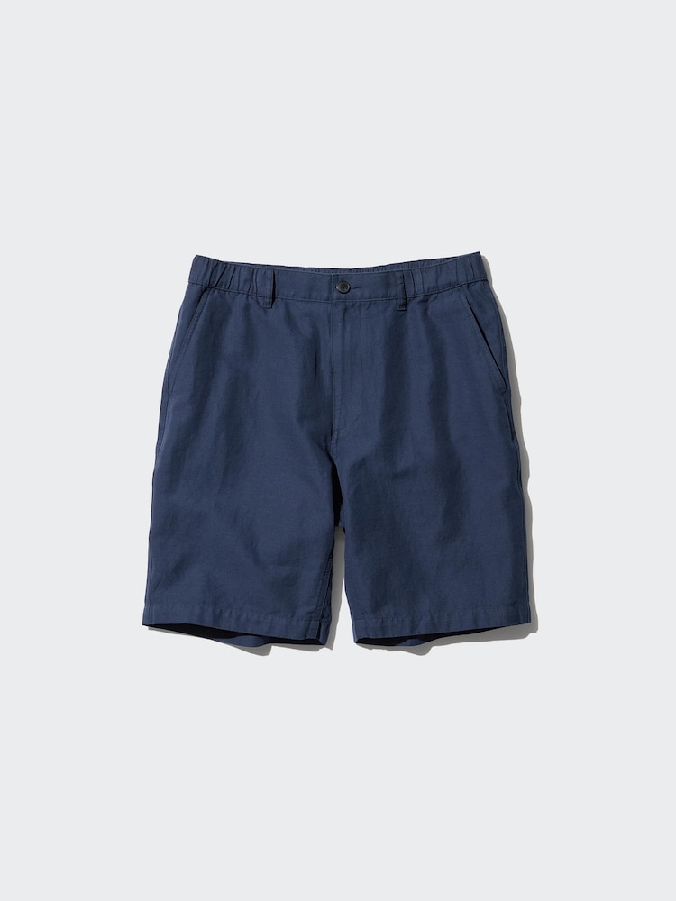 

Шорты из льняной смеси Uniqlo, цвет 69 синий