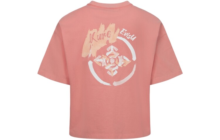 

Футболка женская светло-красная Evisu