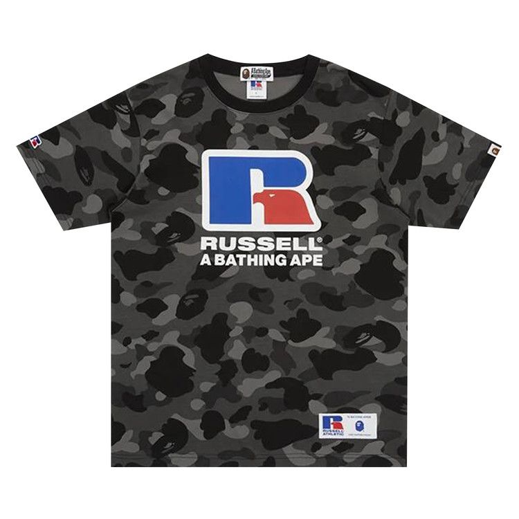 

Футболка BAPE x Russell Athletic Color Camo Tee, Black