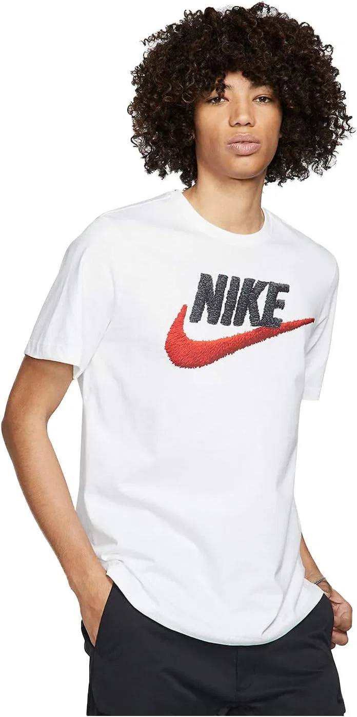 Футболка Nike Sportswear, хлопок, белый/черный/университетский красный