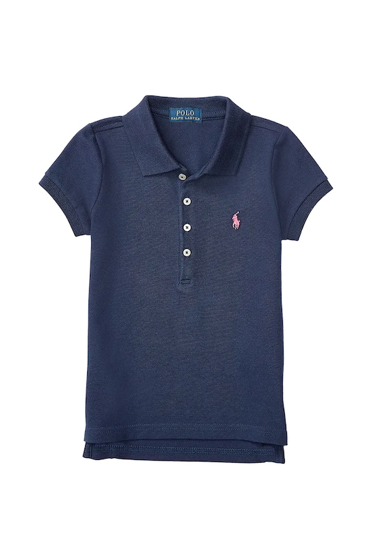 

Хлопковая детская поло Polo Ralph Lauren, темно-синий