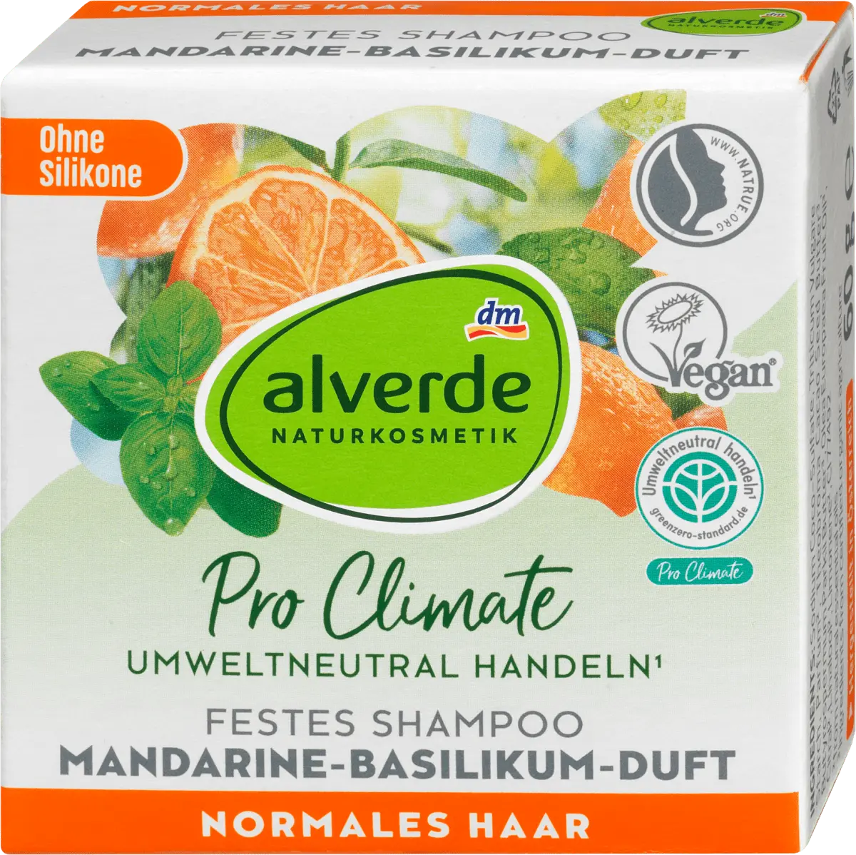 

Твердый шампунь Мандарин-Базилик 60г alverde NATURKOSMETIK