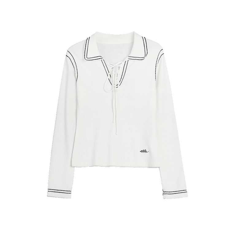 

ELLE Свитер женский Ecru с лацканом Moderate