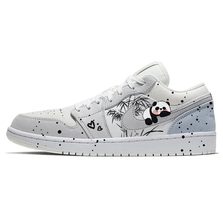 Кроссовки Air Jordan 1 Vintage Basketball Shoes Unisex Low-top Grey/white, серый