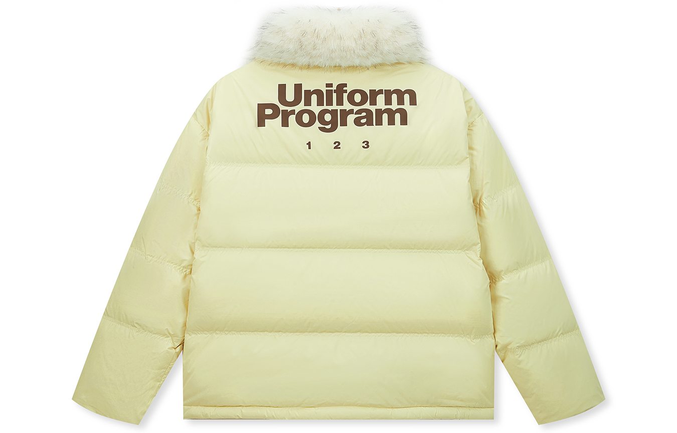 

Пуховик унисекс BONELESS, светло-желтый[regular edition]detachable fur collar