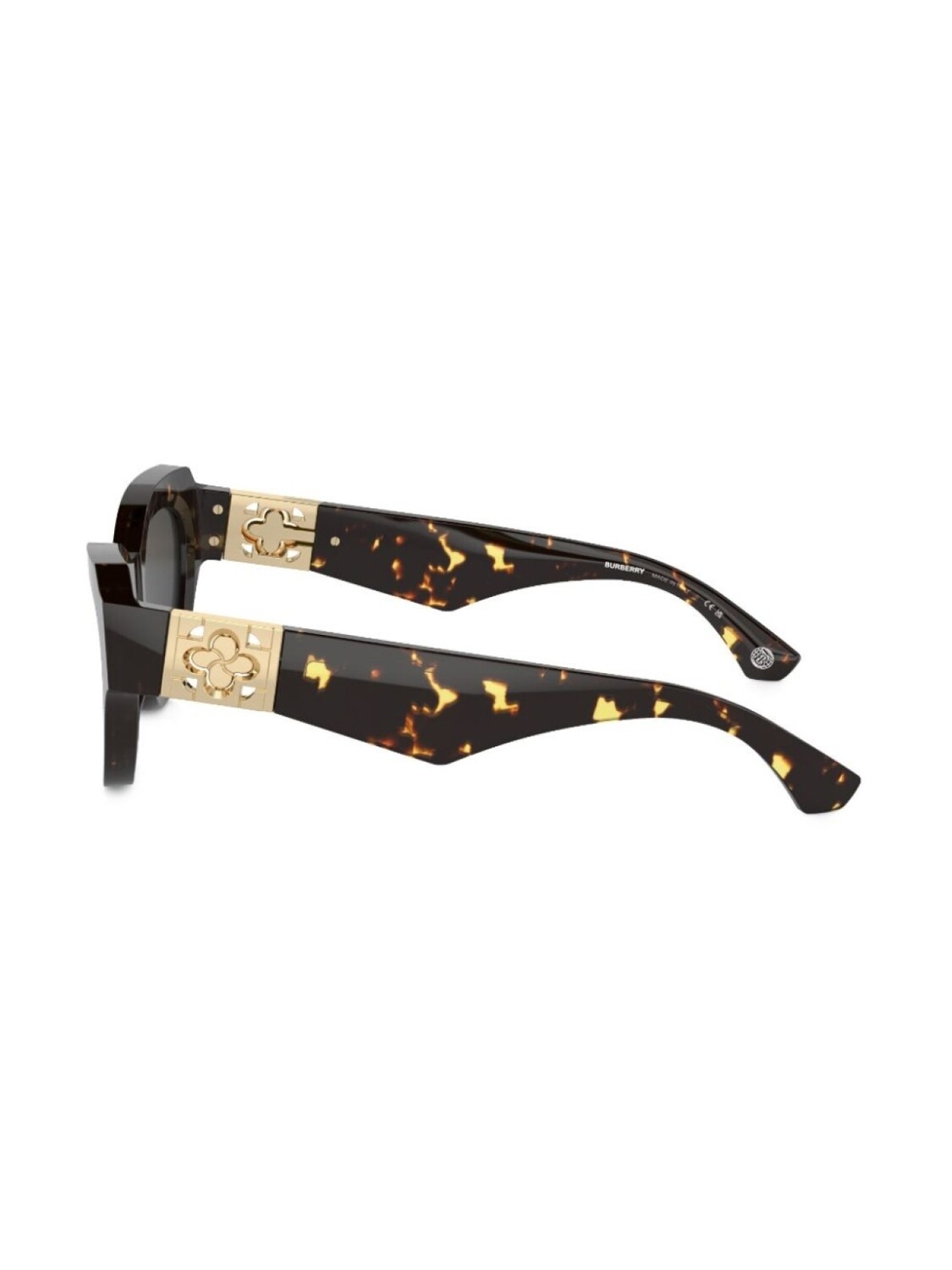 Солнцезащитные очки в оправе 'кошачий глаз' Burberry Eyewear, коричневый — фото 3